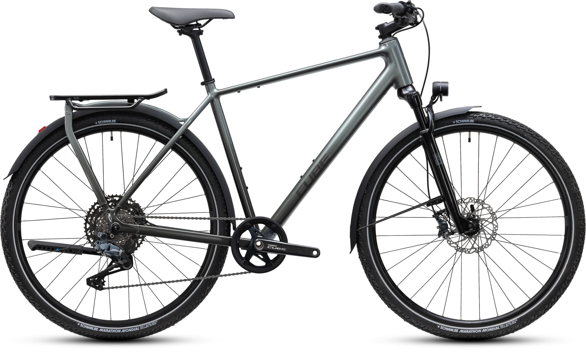 CUBE Kathmandu SLT flashgrey´n´chrome — vélo de trekking, Urban Cycle Nantes